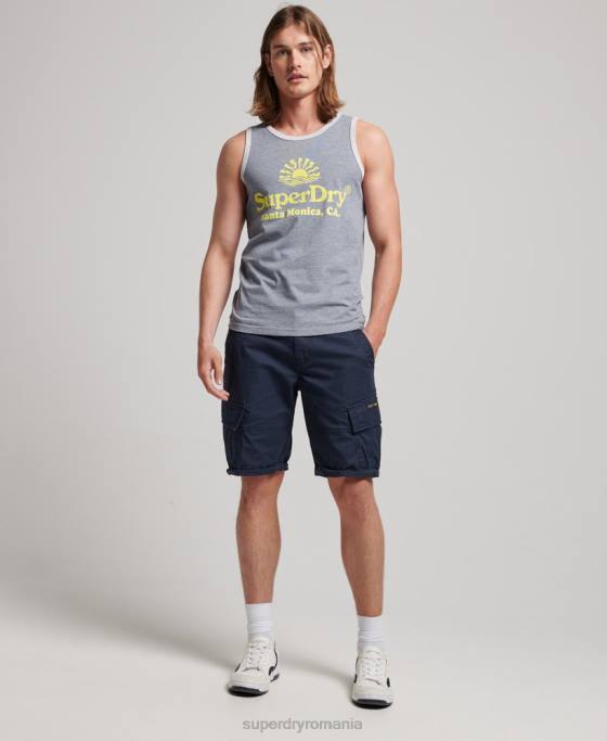 Superdry vestă neon vintage venue îmbrăcăminte marina bărbați JX0Z1479