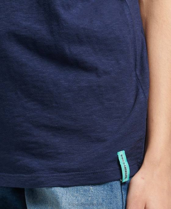 Superdry vestă ranchero de surf vintage din bumbac organic îmbrăcăminte marina femei JX0Z6768