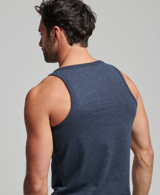 Superdry vintage venue clasic vestă top îmbrăcăminte marina bărbați JX0Z1452