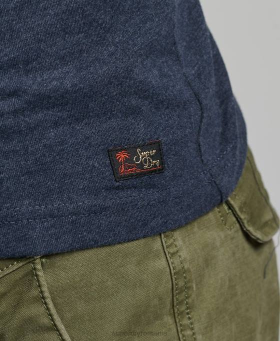 Superdry vintage venue clasic vestă top îmbrăcăminte marina bărbați JX0Z1452