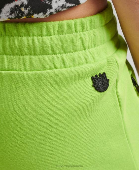 Superdry x pantaloni scurți din tricou surplus îmbrăcăminte verde bărbați JX0Z357