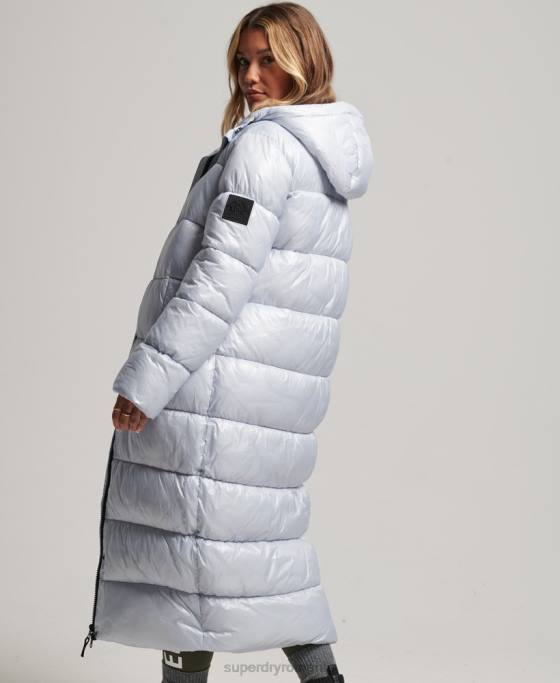 Superdry xpd sport puffline cu paragate îmbrăcăminte albastru deschis femei JX0Z3745