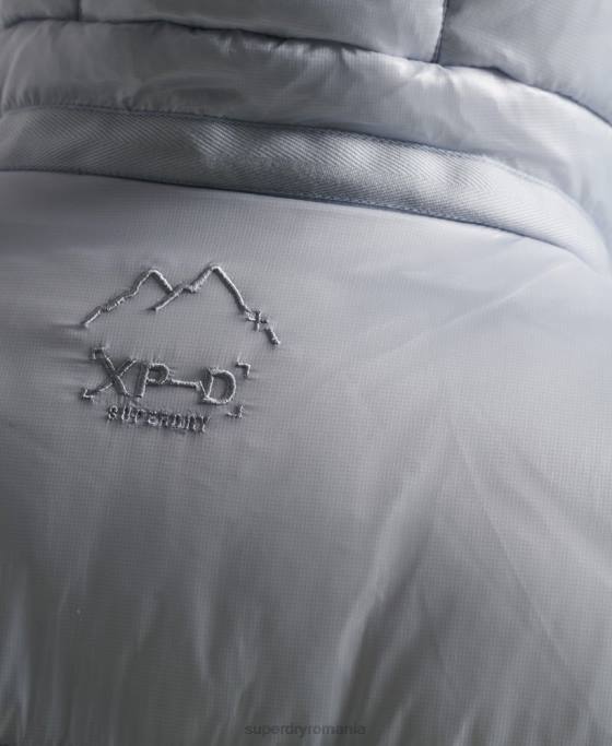 Superdry xpd sport puffline cu paragate îmbrăcăminte albastru deschis femei JX0Z3745