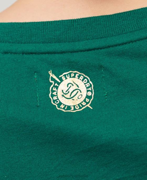 Superdry îmbrăcăminte de lucru tricou grafic cu scripturi îmbrăcăminte verde femei JX0Z2099