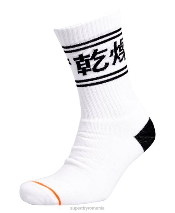 Superdry Șosete echipaj trofeu din bumbac organic pachet triplu accesorii gri inchis bărbați JX0Z1882