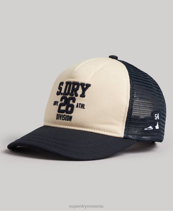 Superdry șapcă clasică de camioner accesorii cremă bărbați JX0Z1791