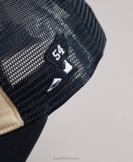 Superdry șapcă clasică de camioner accesorii cremă bărbați JX0Z1791