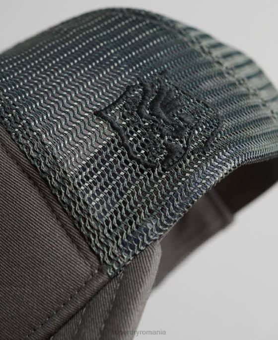 Superdry șapcă clasică de camioner accesorii gri inchis bărbați JX0Z1603