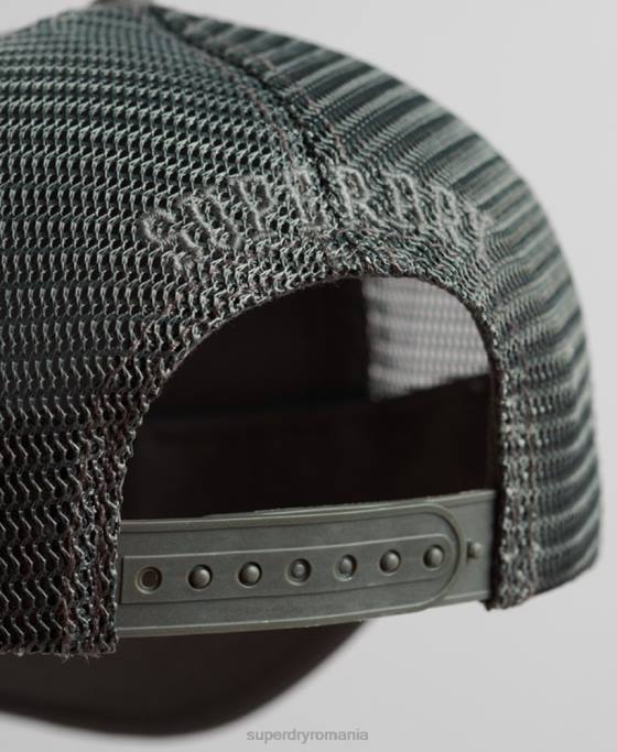 Superdry șapcă clasică de camioner accesorii gri inchis bărbați JX0Z1603