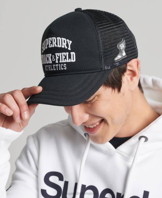 Superdry șapcă clasică de camioner accesorii negru bărbați JX0Z1790