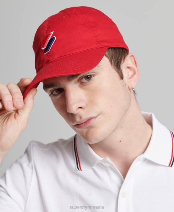 Superdry șapcă de baseball esențială accesorii roșu femei JX0Z1760