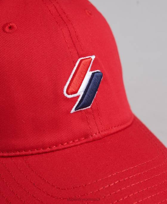 Superdry șapcă de baseball esențială accesorii roșu femei JX0Z1760