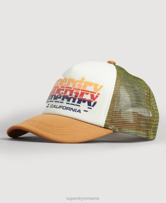 Superdry șapcă de camioner de epocă accesorii alb bărbați JX0Z1604