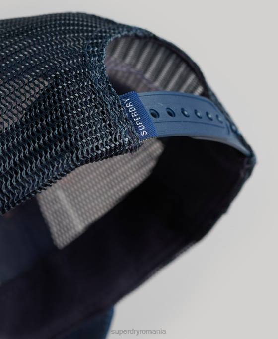 Superdry șapcă de camioner de epocă accesorii alb bărbați JX0Z1624