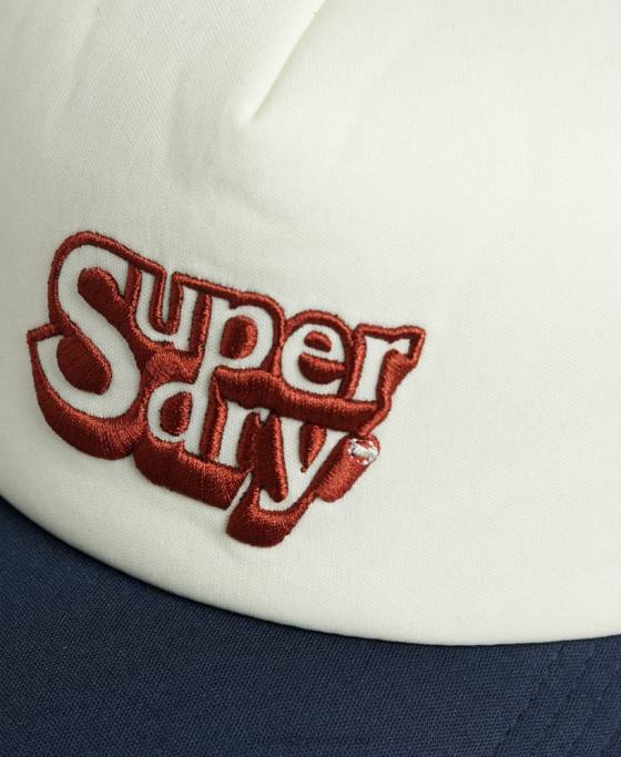 Superdry șapcă de camioner de epocă accesorii alb bărbați JX0Z1651