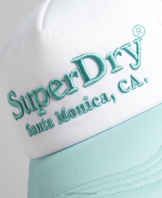Superdry șapcă de camioner de epocă accesorii alb bărbați JX0Z1668