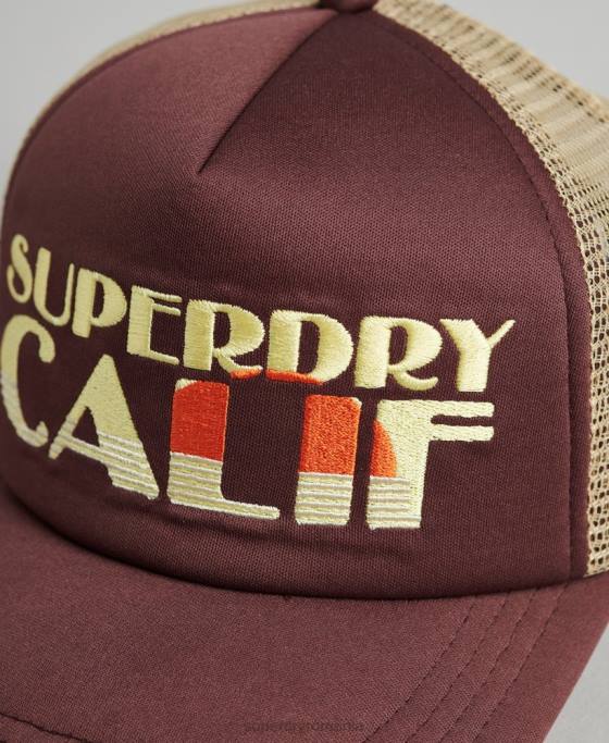 Superdry șapcă de camioner de epocă accesorii maro bărbați JX0Z1714