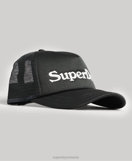 Superdry șapcă grafică de camioner accesorii gri inchis bărbați JX0Z1708