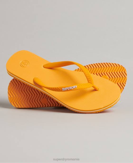 Superdry șlapi clasici de epocă pantofi aur femei JX0Z4361