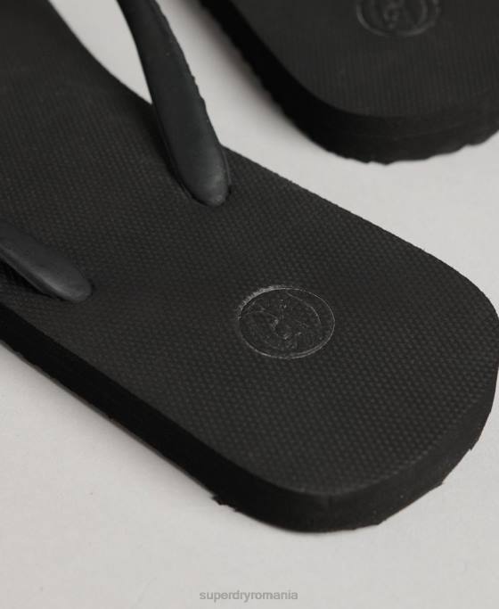 Superdry șlapi clasici de epocă pantofi negru femei JX0Z4419