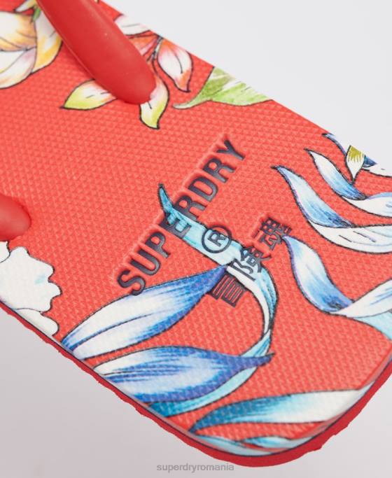 Superdry șlapi clasici de epocă pantofi roșu femei JX0Z4400