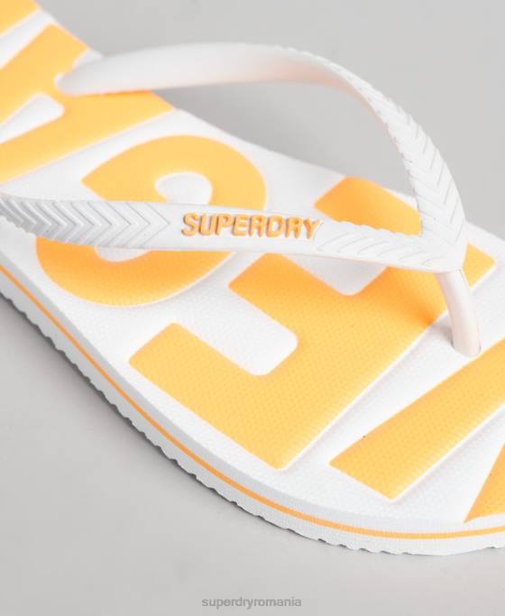 Superdry șlapi clasici vegani de epocă pantofi alb femei JX0Z4395