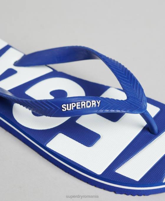 Superdry șlapi clasici vegani de epocă pantofi albastru bărbați JX0Z1921