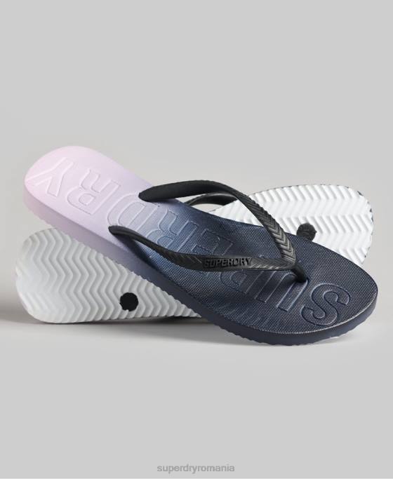 Superdry șlapi cod dip dye pantofi marina femei JX0Z6690