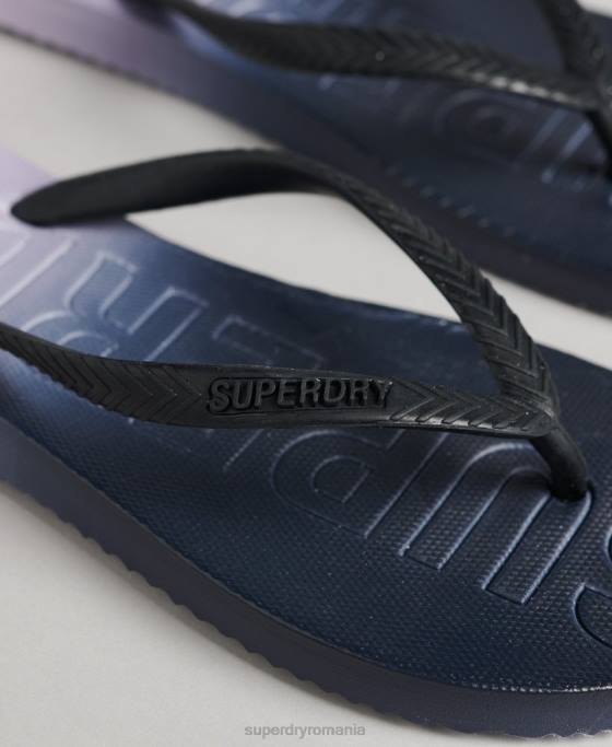 Superdry șlapi cod dip dye pantofi marina femei JX0Z6690