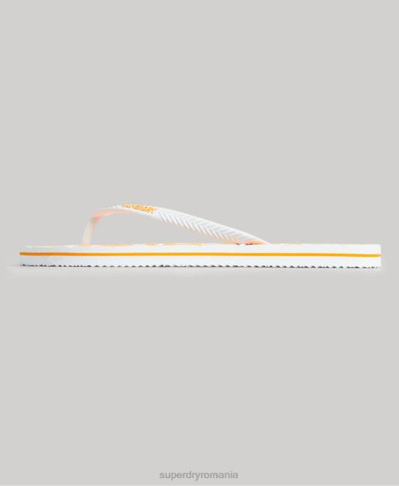 Superdry șlapi vegani de epocă pantofi alb femei JX0Z4387