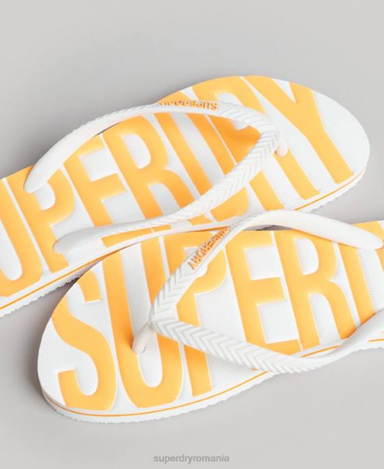 Superdry șlapi vegani de epocă pantofi alb femei JX0Z4387