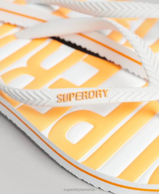 Superdry șlapi vegani de epocă pantofi alb femei JX0Z4387