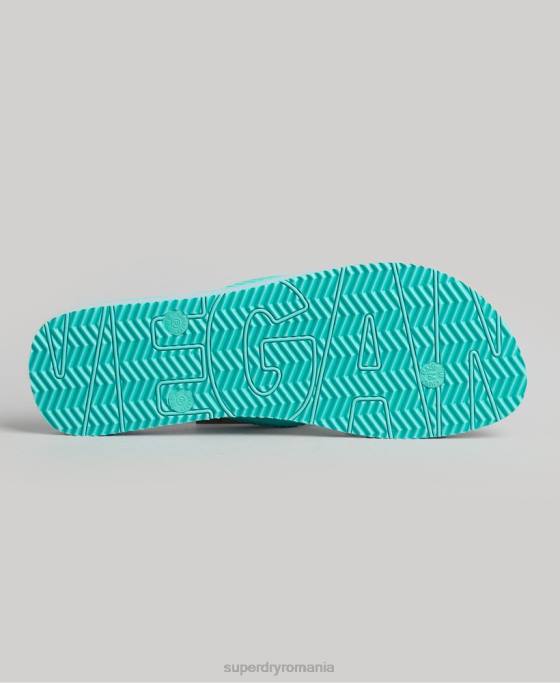 Superdry șlapi vegani de epocă pantofi albastru femei JX0Z4375