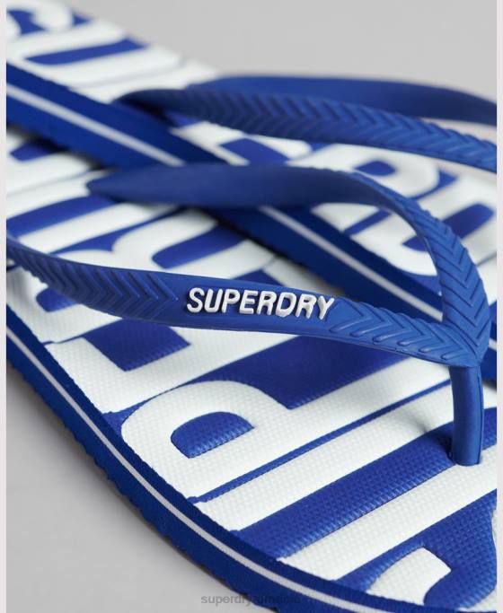 Superdry șlapi vegani de epocă pantofi albastru femei JX0Z4394
