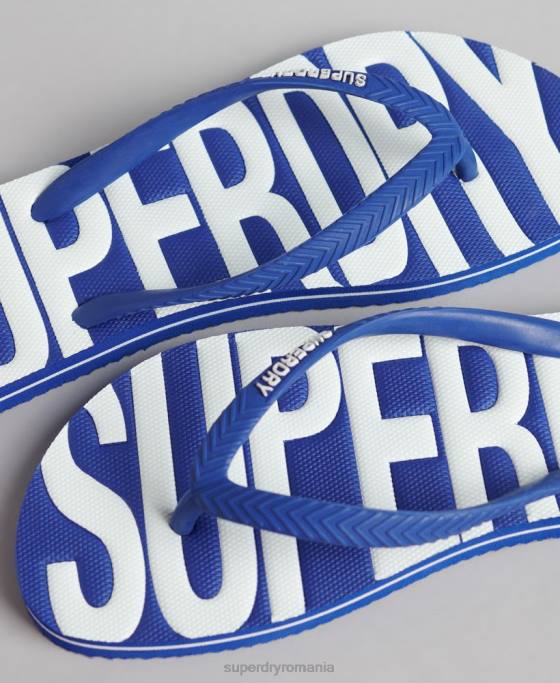 Superdry șlapi vegani de epocă pantofi albastru femei JX0Z4394