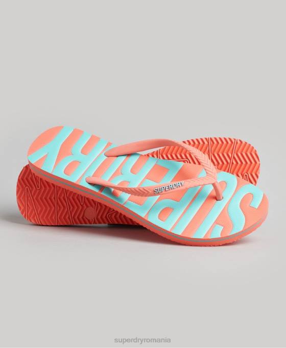 Superdry șlapi vegani de epocă pantofi coral femei JX0Z4402
