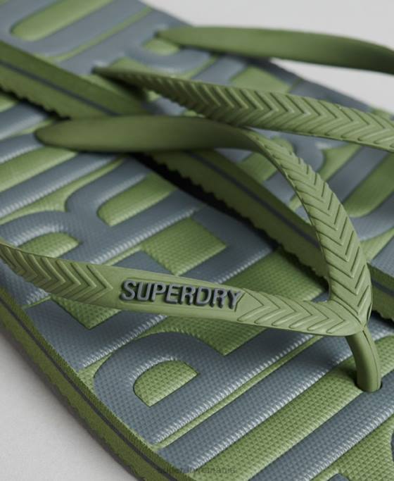 Superdry șlapi vegani de epocă pantofi kaki femei JX0Z4377