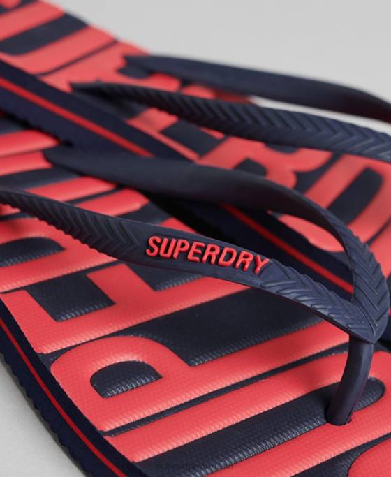 Superdry șlapi vegani de epocă pantofi marina femei JX0Z4389