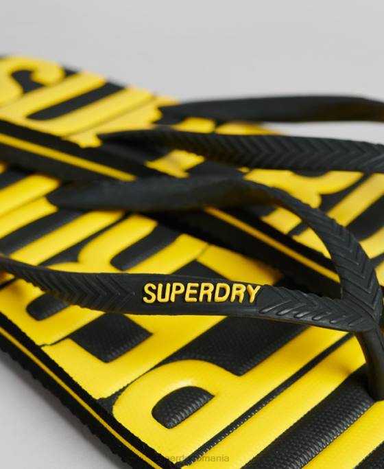 Superdry șlapi vegani de epocă pantofi negru femei JX0Z4374