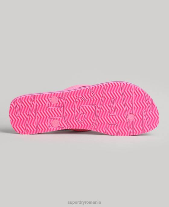 Superdry șlapi vegani de epocă pantofi roz femei JX0Z4373