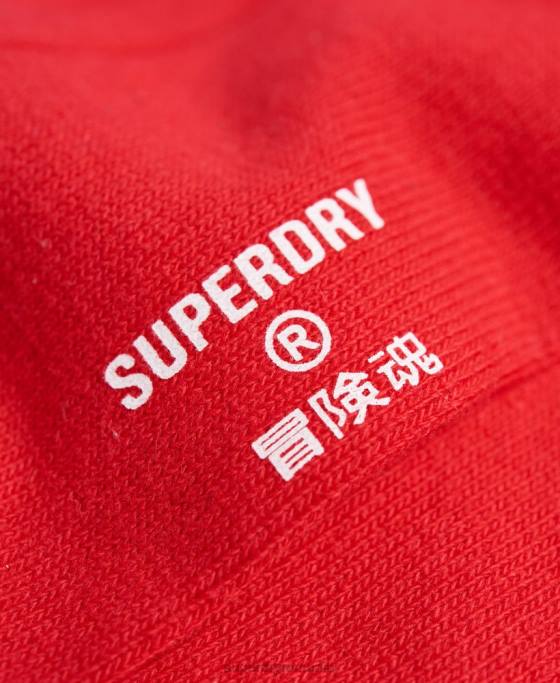 Superdry șosete casual din bumbac organic accesorii roșu bărbați JX0Z1868