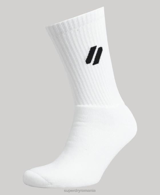 Superdry șosete coolmax crew accesorii alb bărbați JX0Z1425