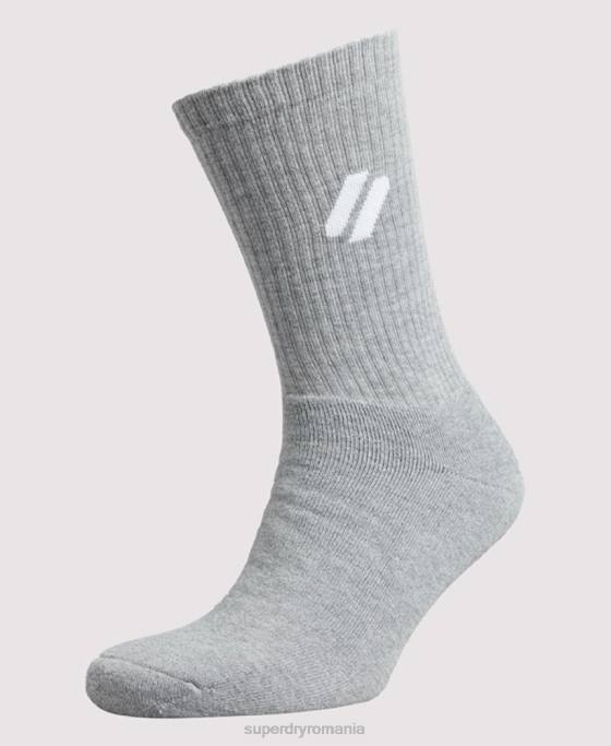Superdry șosete coolmax crew accesorii alb bărbați JX0Z1425