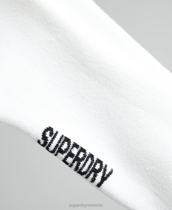Superdry șosete coolmax crew accesorii alb bărbați JX0Z1431