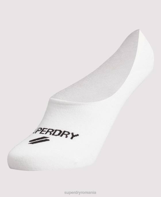 Superdry șosetă coolmax no show accesorii alb femei JX0Z4199
