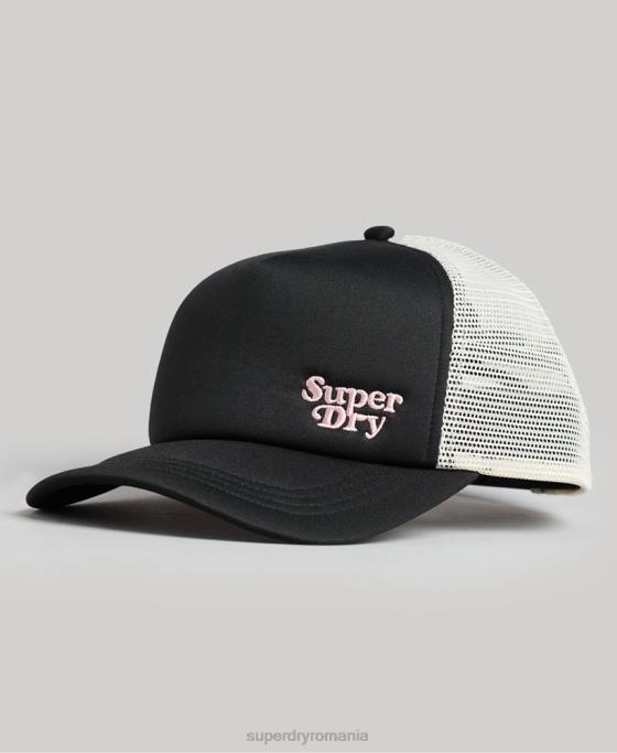 Superdry marcator trucker cap accesorii gri inchis bărbați JX0Z1720