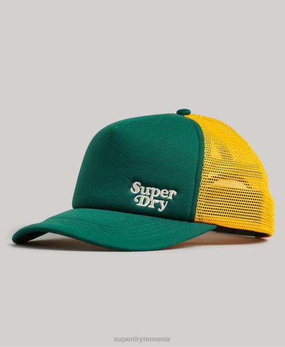 Superdry marcator trucker cap accesorii verde bărbați JX0Z1660