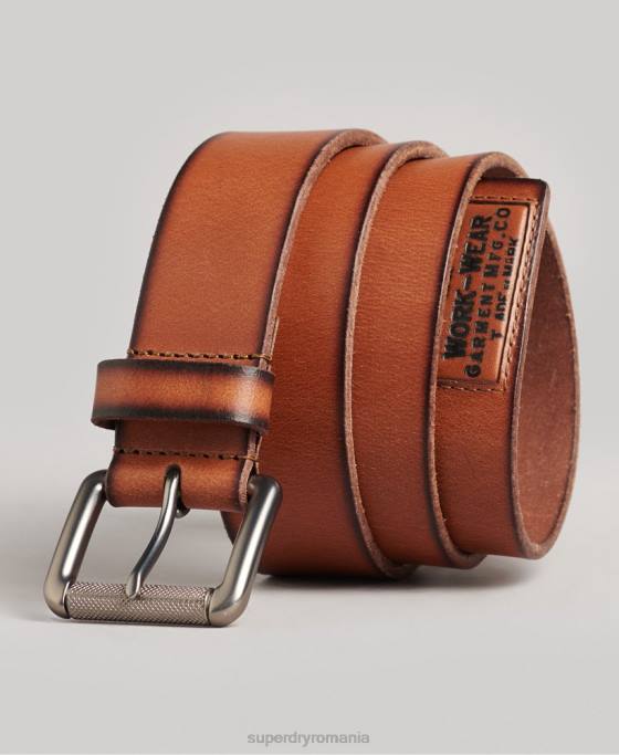Superdry centura badgeman accesorii bronzat bărbați JX0Z1844
