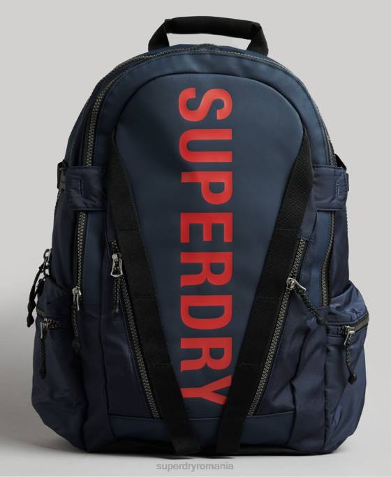 Superdry rucsac grafic cu prelată de munte accesorii marina bărbați JX0Z1728