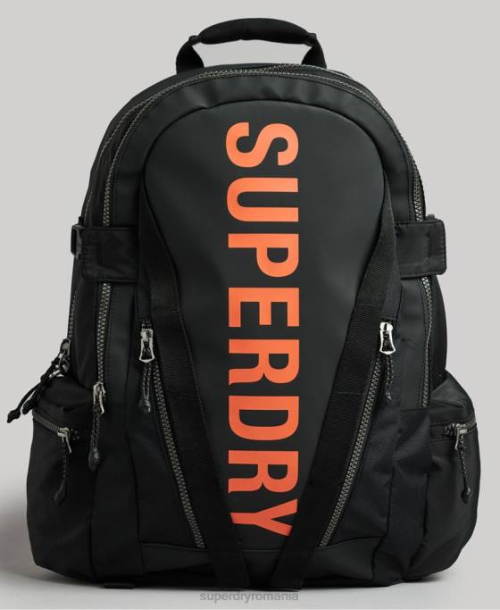 Superdry rucsac grafic cu prelată de munte accesorii negru bărbați JX0Z1639